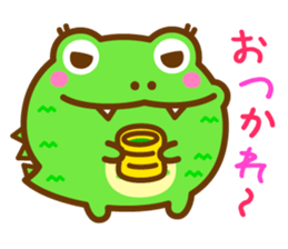 Round crocodile sticker #14719383