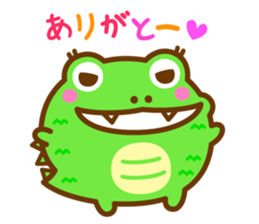 Round crocodile sticker #14719386