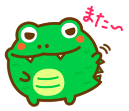 Round crocodile sticker #14719390