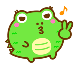 Round crocodile sticker #14719394