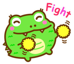 Round crocodile sticker #14719401