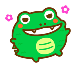 Round crocodile sticker #14719405