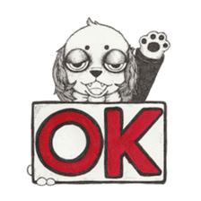 RYOMA SAEKI's LINE sticker Dog and Fish sticker #14719994