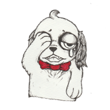 RYOMA SAEKI's LINE sticker Dog and Fish sticker #14720007