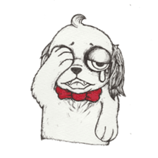 RYOMA SAEKI's LINE sticker Dog and Fish sticker #14720007