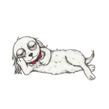 RYOMA SAEKI's LINE sticker Dog and Fish sticker #14720015