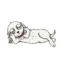 RYOMA SAEKI's LINE sticker Dog and Fish sticker #14720015