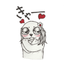 RYOMA SAEKI's LINE sticker Dog and Fish sticker #14720019