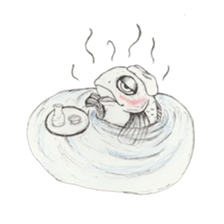 RYOMA SAEKI's LINE sticker Dog and Fish sticker #14720021