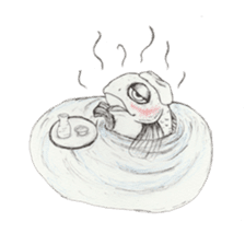 RYOMA SAEKI's LINE sticker Dog and Fish sticker #14720021