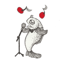 RYOMA SAEKI's LINE sticker Dog and Fish sticker #14720026