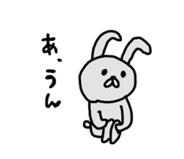 unhappiness rabbit sticker #14720032