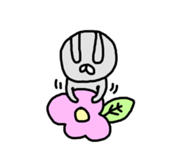 unhappiness rabbit sticker #14720054