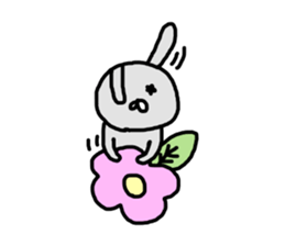 unhappiness rabbit sticker #14720055