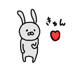 unhappiness rabbit sticker #14720056