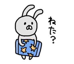 unhappiness rabbit sticker #14720064