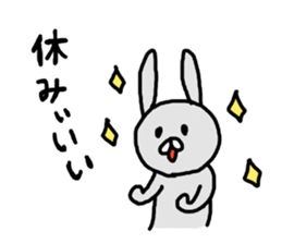 unhappiness rabbit sticker #14720065