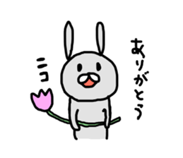 unhappiness rabbit sticker #14720066
