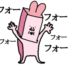 Cat and rabbit. Cat and rabbit. sticker #14720442