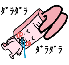 Cat and rabbit. Cat and rabbit. sticker #14720444