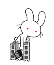 World of white rabbit 2 sticker #14721248