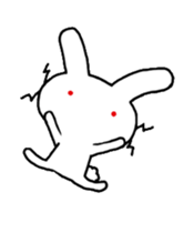World of white rabbit 2 sticker #14721255