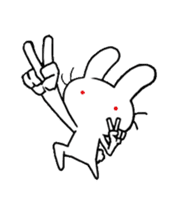 World of white rabbit 2 sticker #14721265