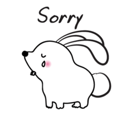 rabbit cute cute sticker #14721452
