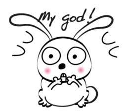 rabbit cute cute sticker #14721459