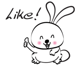 rabbit cute cute sticker #14721462