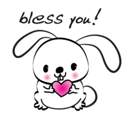 rabbit cute cute sticker #14721464