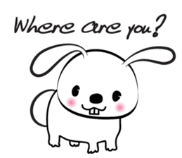 rabbit cute cute sticker #14721477