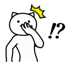 A cat that is too fast sticker #14721902