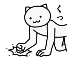 A cat that is too fast sticker #14721905