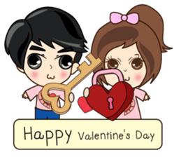 P'Peng Happy Valentine's Day 2017 sticker #14722965
