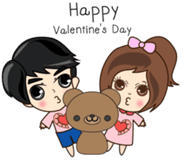 P'Peng Happy Valentine's Day 2017 sticker #14722985