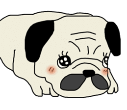 Daily routine of Pug sticker #14723281