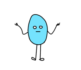 crazy blue sticker #14723527