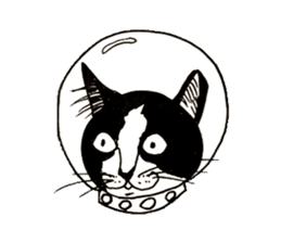 The universe Cat sticker #14724582