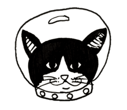The universe Cat sticker #14724590