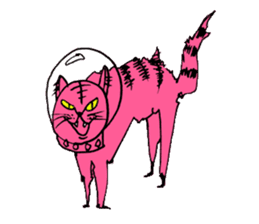 The universe Cat sticker #14724594