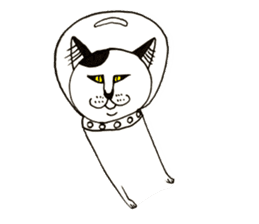 The universe Cat sticker #14724611