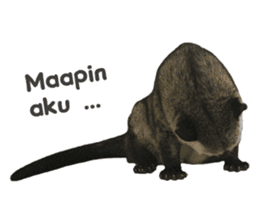 Mumu the Cute Asian Palm Civet 2 sticker #14724980