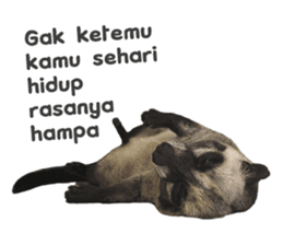 Mumu the Cute Asian Palm Civet 2 sticker #14724989