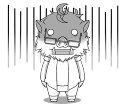 Mr. Ino & Ms. Mono sticker #14725127