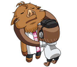 Mr. Ino & Ms. Mono sticker #14725137