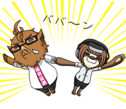 Mr. Ino & Ms. Mono sticker #14725153