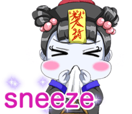 Lovely Loose Fuw Baby Vampire English sticker #14725375