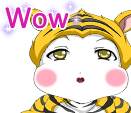 Lovely Loose Fuw Baby Vampire English sticker #14725384