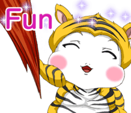 Lovely Loose Fuw Baby Vampire English sticker #14725388